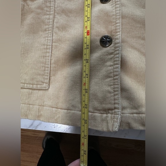 corduroy Beige Women’s Weather Tamer snap button jacket size large - Picture 10 of 12